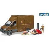 BRUDER - MB Sprinter UPS med drivrutin och tillbehör