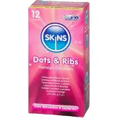 Skins - Condoms Dots And Ribs - 8-pack