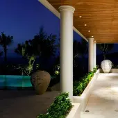 Mantra-Iluminacion LED-takinbyggnadslampa Guincho svart 12, Svart, Aluminium / grå / zink, Modern, Taklampa