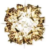 Slamp Design taklampa VELI, dimbar, Mässing / guld, Vardagsrum / matsal, Syntetmaterial, Design, Taklampa
