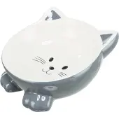 Trixie Bowl Cat Elevated Ceramic 150ml Mix Färg