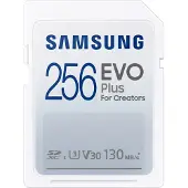 Samsung EVO Plus MB-SC256K - Flash-minneskort - 256 GB - Video Class V30 / UHS-I U3 / Class10 - SDXC UHS-I