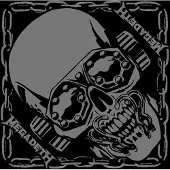 Megadeth Megadeth: Unisex Bandana/Vic Rattlehead (Black)