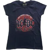 Ginza.se AC/DC: Ladies T-Shirt/Hard As Rock (Navy Blue) (Large)