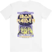 Ginza.se Iron Maiden: Unisex T-Shirt/Powerslave Japan Flyer (White) (X-Large)