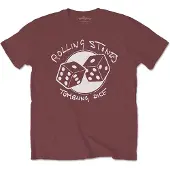 Ginza.se The Rolling Stones: Unisex T-Shirt/Tumbling Dice (Maroon Red) (Medium)