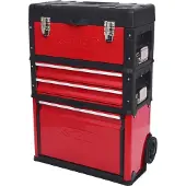 Ks Tools 8500340 850.0340 Verktygslåda (tom) Plast, Stålbleck Svart-röd