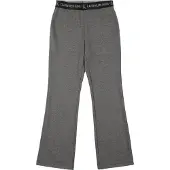 Calvin Klein Byxor - Punto Logo Tape Flare - Mörkgråmelerad - - 14 år (164) - Byxor - Bomull