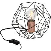 Brilliant Bordslampa Status, Svart, Vardagsrum / matsal, Metall, Modern, Bordslampa