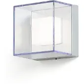 Konstsmide LED utomhus vägglampa Sanremo, Genomskinlig / transpare, Syntetmaterial, Modern, LED-vägglampa utomhus