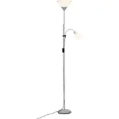 Brilliant LED golvlampa Spari, Aluminium / grå / zink, Vardagsrum / matsal, Metall, Modern, LED-golvlampa