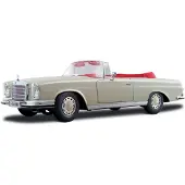 Bauer Spielwaren Maisto 1:18 1967 Mercedes-Benz 280SE Cabrio Diecast Vehicle
