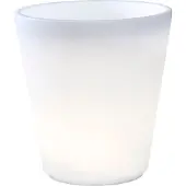 Konstsmide LED blomkruka Assisi belyst Ø 37 cm ASSISI, Vitt / opal, Syntetmaterial, Modern