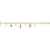 Swarovski Skal Havselement T-stång Design Armband Damarmband Guld 5520673 Gold Plated