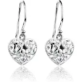 Nenalina Örhängen 'Heart' silver