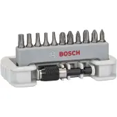 Bosch 2608522129 Bit-Set 12 delar Stjärnspår Phillips, Stjärnspår Pozidriv, Inner-sextandhålsgrepp (TX)