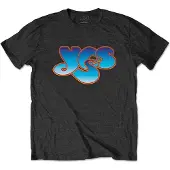 Ginza.se Yes: Unisex T-Shirt/Classic Blue Logo (Black) (Medium)