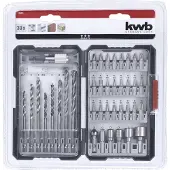 Kwb 108955 39 delar Borr- & bitssats Metall, Sten, Betong, Trä, Murverk