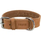 Trixie Leather Oiled Rustic Heartbeat Hundhalsband