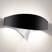 Selene LED vägglampa Scudo, Svart, Hall, Metall, Design, LED-vägglampa, vägglampa inomhus