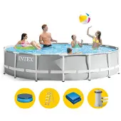 Steinbach Prisma Frame Round Above Ground With Filter Pool
