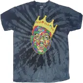 Ginza.se Biggie Smalls: Unisex T-Shirt/Crown (Blue) (Wash Collection) (X-Large)