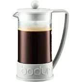 Bodum Brazil - Fransk press - Storlek 16 x 10.7 cm - Höjd 21.9 cm - 1 L - offwhite