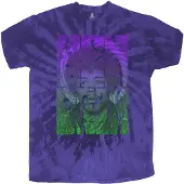 Ginza.se Jimi Hendrix: Unisex T-Shirt/Swirly Text (Blue) (Wash Collection) (Large)