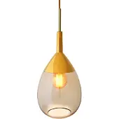 Ebb & Flow Glas pendellampa Lute M, dimbar, Mässing / guld, Vardagsrum / matsal, Glas, Skandinavisk, Pendellampa