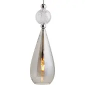 Ebb & Flow Glas pendellampa Smykke L, dimbar, Aluminium / grå / zink, Vardagsrum / matsal, Glas, Skandinavisk, Pendellampa