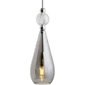 Ebb & Flow Glas pendellampa Smykke M, dimbar, Aluminium / grå / zink, Vardagsrum / matsal, Glas, Skandinavisk, Pendellampa