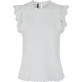 Pieces Blus 'PCOLLINE' vit