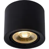 Lucide LED-taklampa Fedler dim till varm, svart Fedler, dimbar, Svart, Vardagsrum / matsal, Aluminium / grå / zink, Modern, LED-taklampa