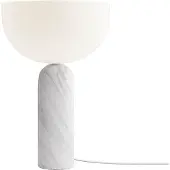New Works Design bordslampa Kizu Small, Vitt / opal, Vardagsrum / matsal, Sten, Design, Bordslampa