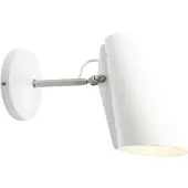 Northern Design vägglampa BIRDY, Vitt / opal, Vardagsrum / matsal, Aluminium / grå / zink, Design, Vägglampa, vägglampa inomhus