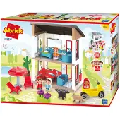 Ecoiffier modernt hus m/56 delar & figurer