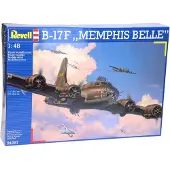 Revell 4297, Luftfarkostmodell med fast vinge, Monteringssats, 1:48, Boeing B-17, Alla, Plast