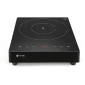 Hendi Bärbar induktionshäll med pekskärm, 1 värmezon, Black Line, diameter 28 cm, 3500 W, Hendi 239421