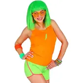 SuperMerchantEU Neongröna 80-tals Discokjortsar black