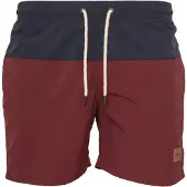 Urban Classics Badshorts marinblå / burgunder