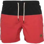 Urban Classics Badshorts pastellröd / svart