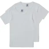 Petit Bateau Långärmade T-shirts THEO pojkar - Vit - 12 år