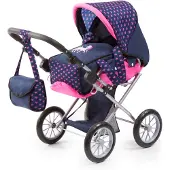 Bayer City Star barnvagn rosa+grön 13654