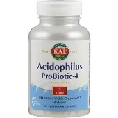 Kal , Acidophilus Probiotik-4, 100 VegCaps