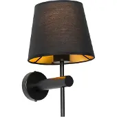 QAZQA Modern vägglampa svart - Pluk
