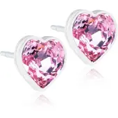 Blomdahl Heart Light Rose örhängen 6 mm 15-0121-24