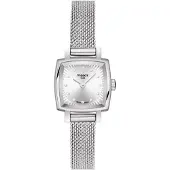 Tissot T-Lady Lovely Square T058.109.11.036.00 T0581091103600 Kvarts Damklocka silver