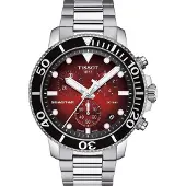 Tissot Rostfritt Stål Röd Urtavla Herr Modeklocka T120.417.11.421.00 röd