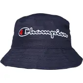 Champion Bucket Hat - Blå m. Logo - - L/XL - Bucket Hat