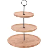 Huismerk Excellent Houseware bambufat 3-vånings 35 cm